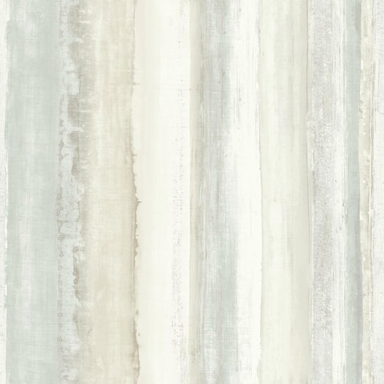 RoomMates Tan Watercolor Stripe Peel & Stick Wallpaper